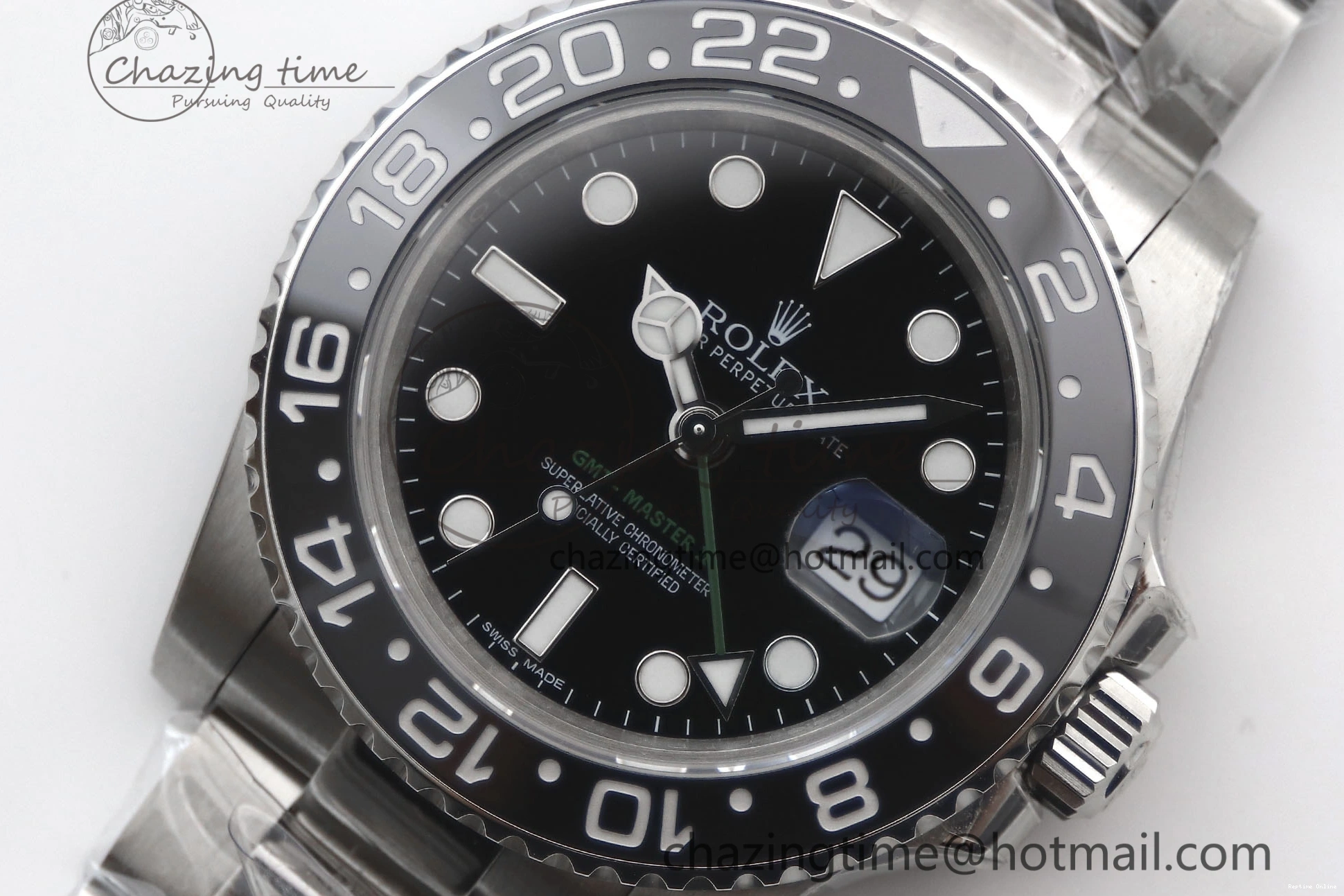 0215 Tailored GMT Master II 116710 LN 904L SS TW+ Best Edition on Oyster Bracelet VR3186 CHS 1980